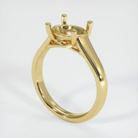18K Yellow Gold Solitaire Ring Setting Video
