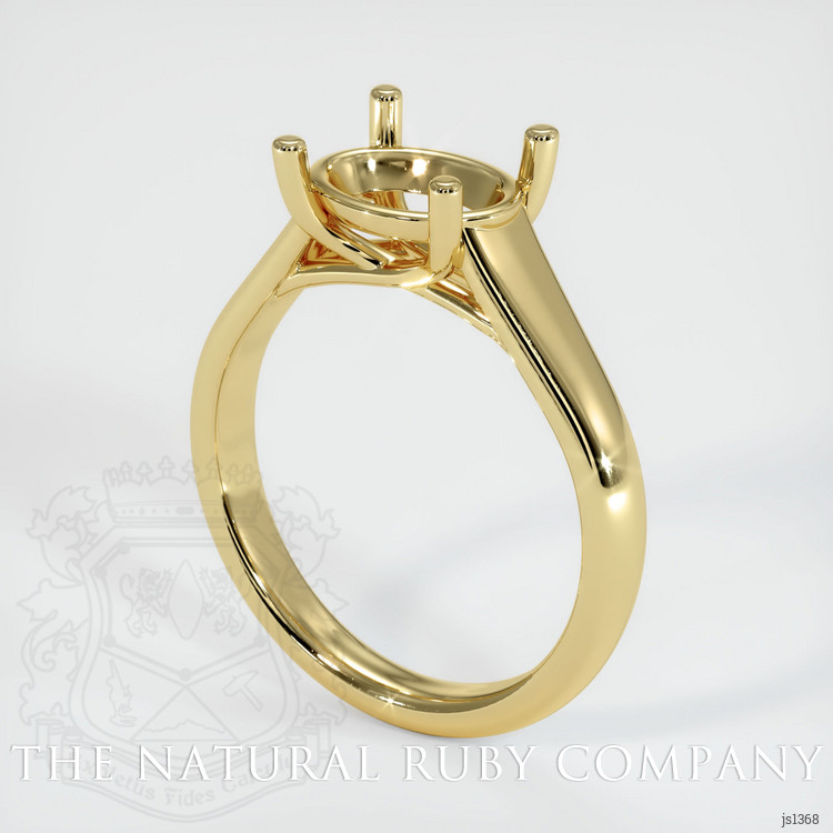 18K Yellow Gold Solitaire Ring Setting