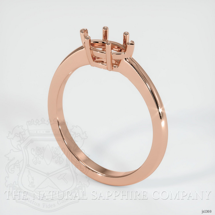 14K Rose Gold Solitaire Ring Setting
