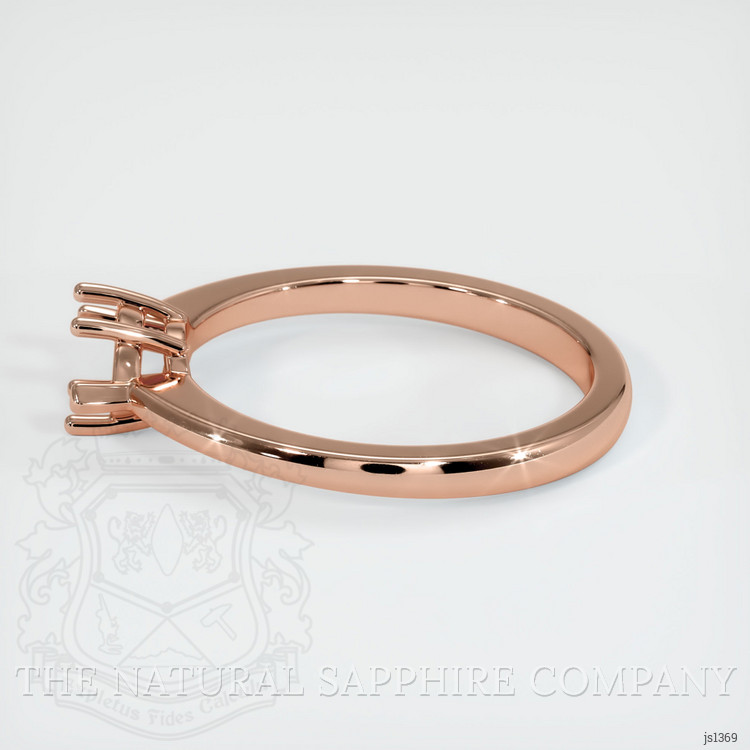 14K Rose Gold Solitaire Ring Setting