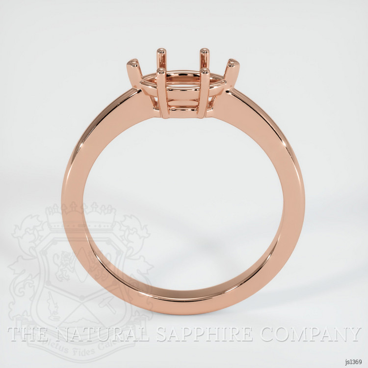 14K Rose Gold Solitaire Ring Setting