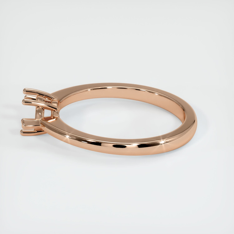 18K Rose Gold Solitaire Ring Setting