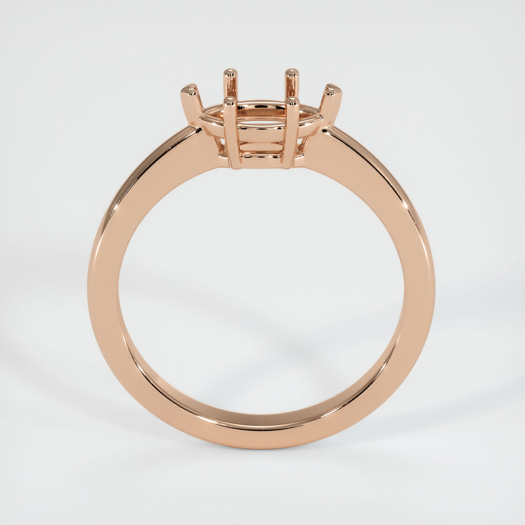 18K Rose Gold Solitaire Ring Setting