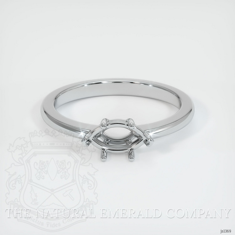 Silver Solitaire Ring Setting