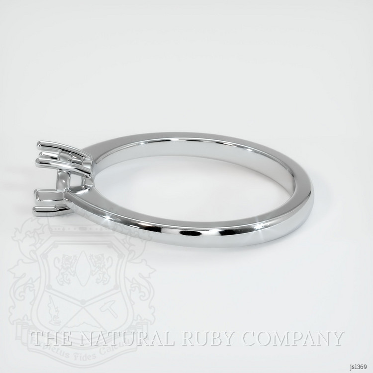 10K White Gold Solitaire Ring Setting
