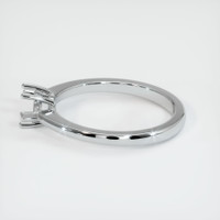 14K White Gold Solitaire Ring Setting Image
