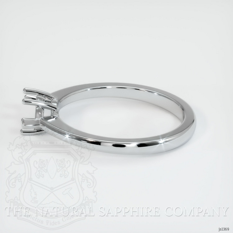 14K White Gold Solitaire Ring Setting