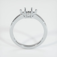 14K White Gold Solitaire Ring Setting Image