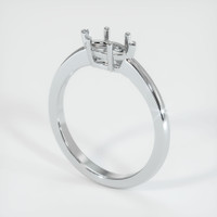 18K White Gold Solitaire Ring Setting Video