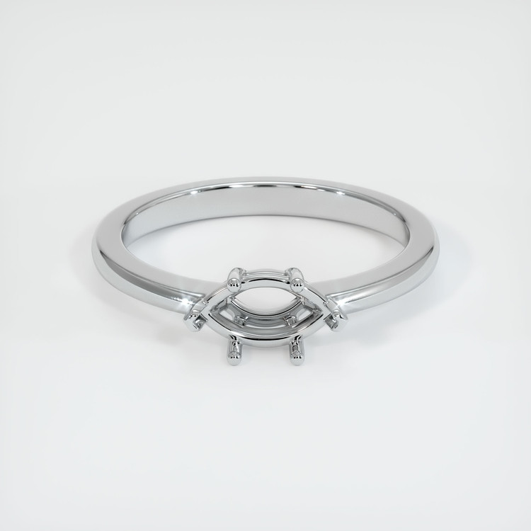 18K White Gold Solitaire Ring Setting
