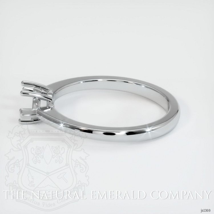18K White Gold Solitaire Ring Setting