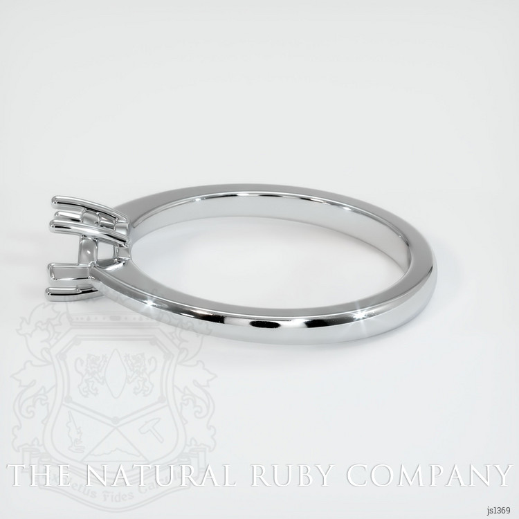 18K White Gold Solitaire Ring Setting