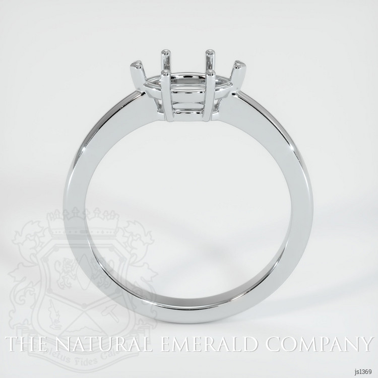 18K White Gold Solitaire Ring Setting