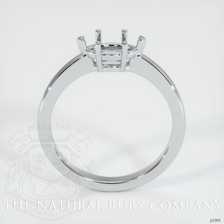 18K White Gold Solitaire Ring Setting
