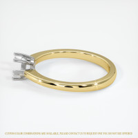 14K White & Yellow Solitaire Ring Setting Image