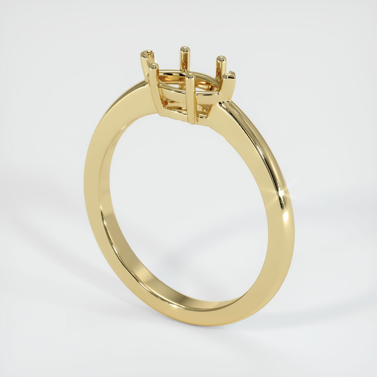 14K Yellow Gold Solitaire Ring Setting