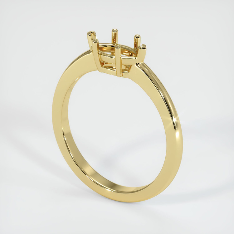 18K Yellow Gold Solitaire Ring Setting