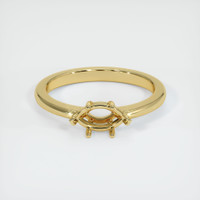 18K Yellow Gold Solitaire Ring Setting Image