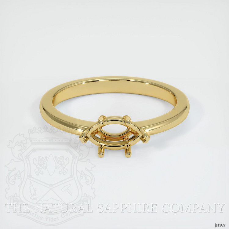 18K Yellow Gold Solitaire Ring Setting