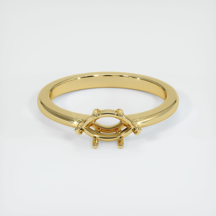 18K Yellow Gold Solitaire Ring Setting