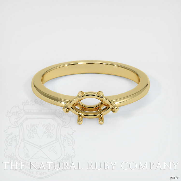 18K Yellow Gold Solitaire Ring Setting