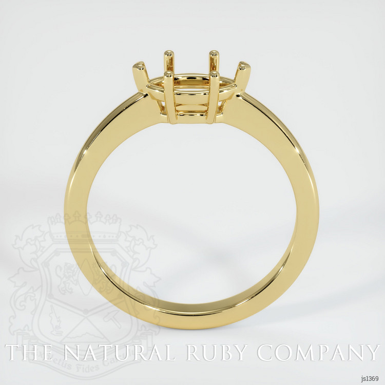 18K Yellow Gold Solitaire Ring Setting