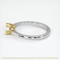 14K Yellow & White Solitaire Ring Setting Image