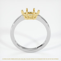 14K Yellow & White Solitaire Ring Setting Image