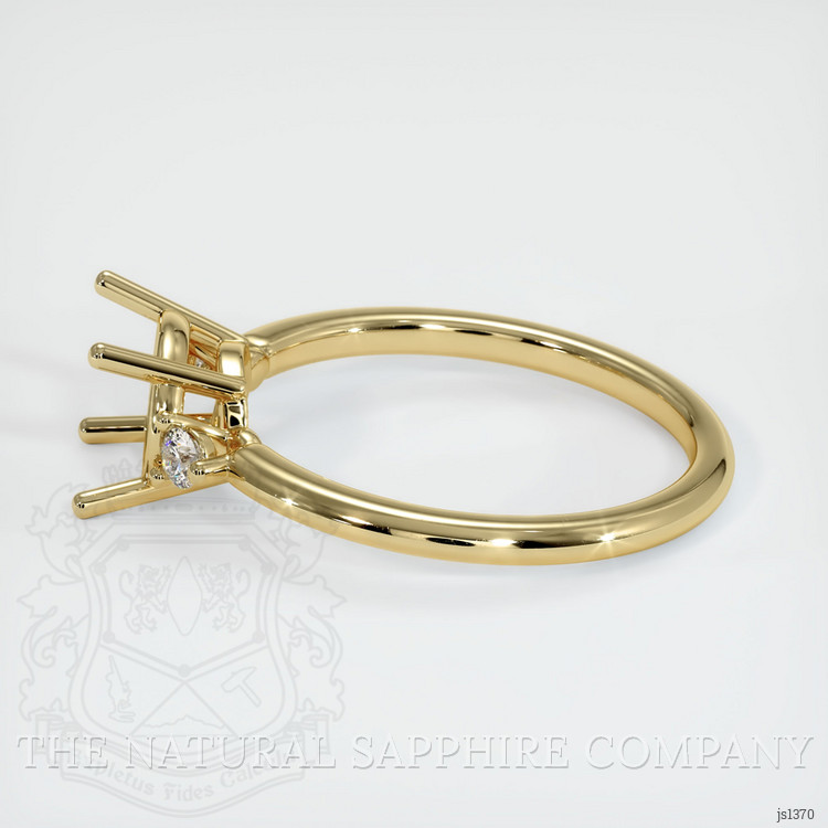 10K Yellow Gold Three Stone Ring Setting