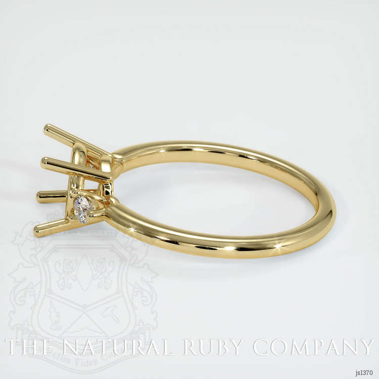 14K Yellow Gold Three Stone Ring Setting