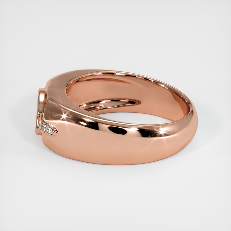 14K Rose Gold Men's Ring Setting