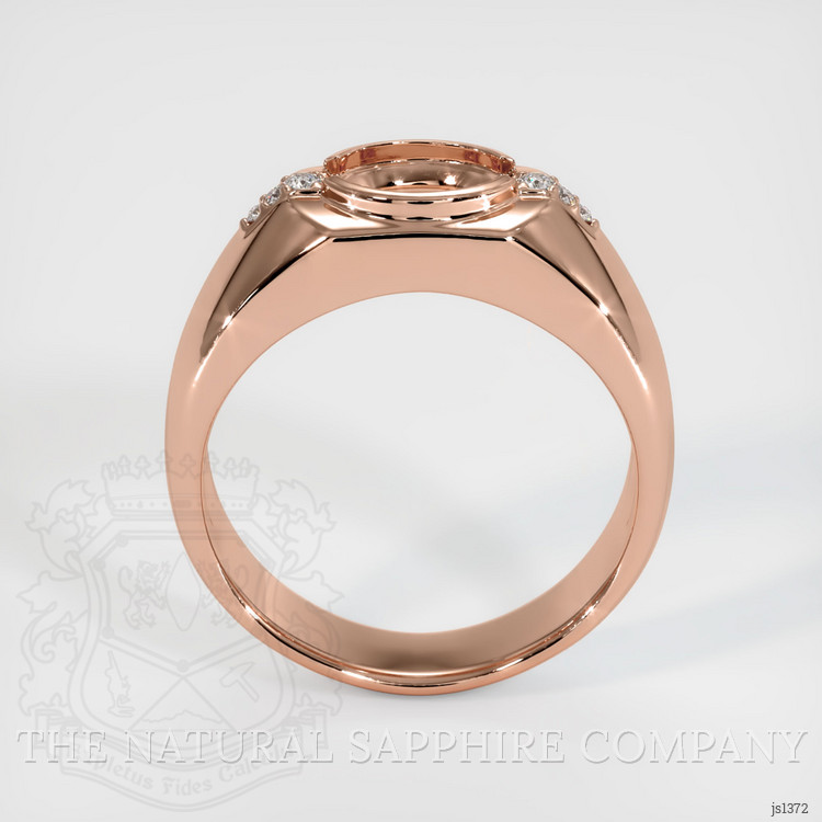 14K Rose Gold Men's Ring Setting