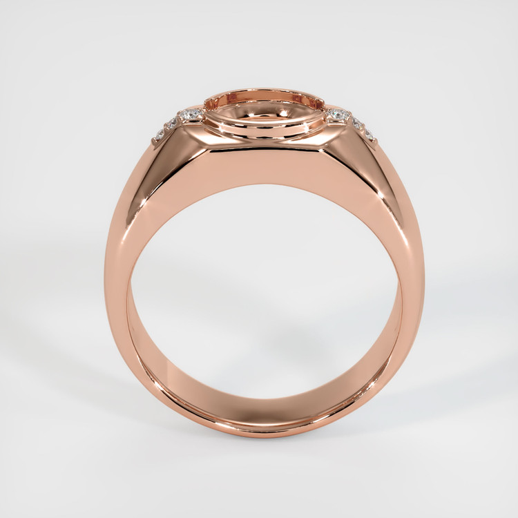 14K Rose Gold Men's Ring Setting