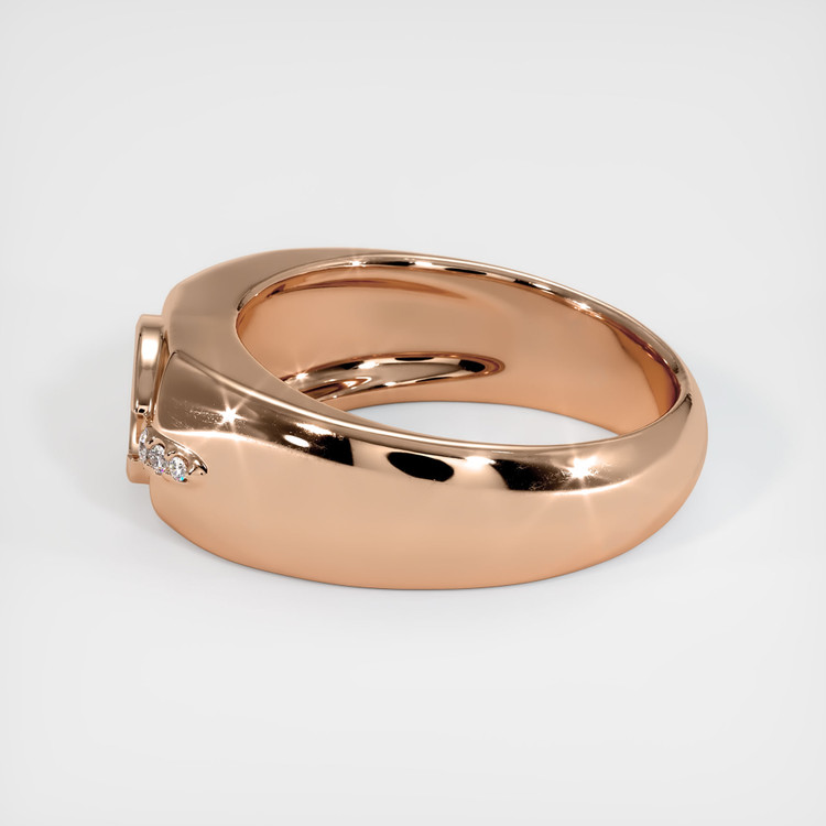 18K Rose Gold Men's Ring Setting