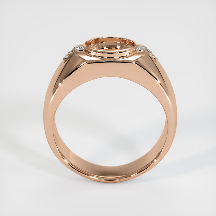 18K Rose Gold Men's Ring Setting