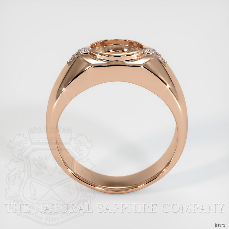 18K Rose Gold Men's Ring Setting