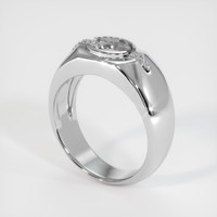 10K White Gold Men's Ring Setting Video
