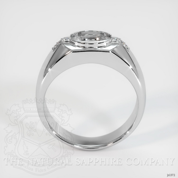 10K White Gold Men's Ring Setting