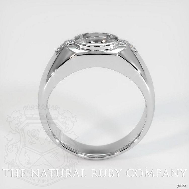 14K White Gold Men's Ring Setting