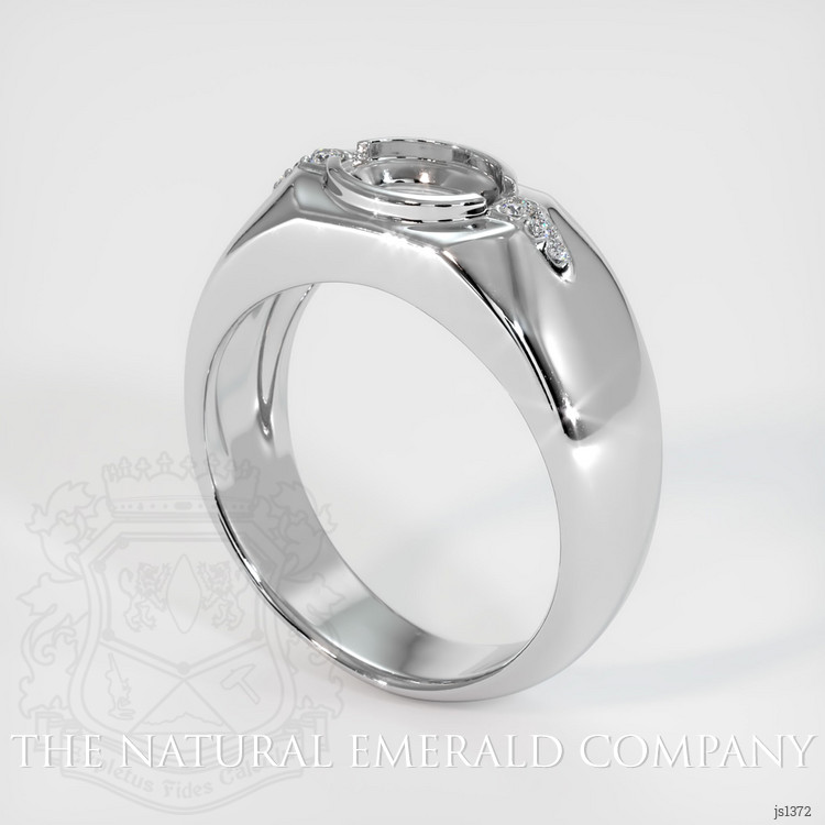 18K White Gold Men's Ring Setting