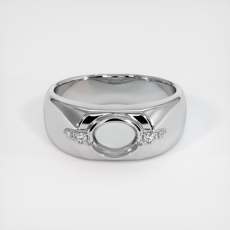 18K White Gold Men's Ring Setting
