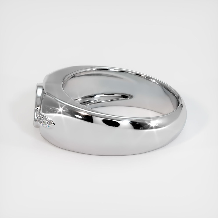 18K White Gold Men's Ring Setting