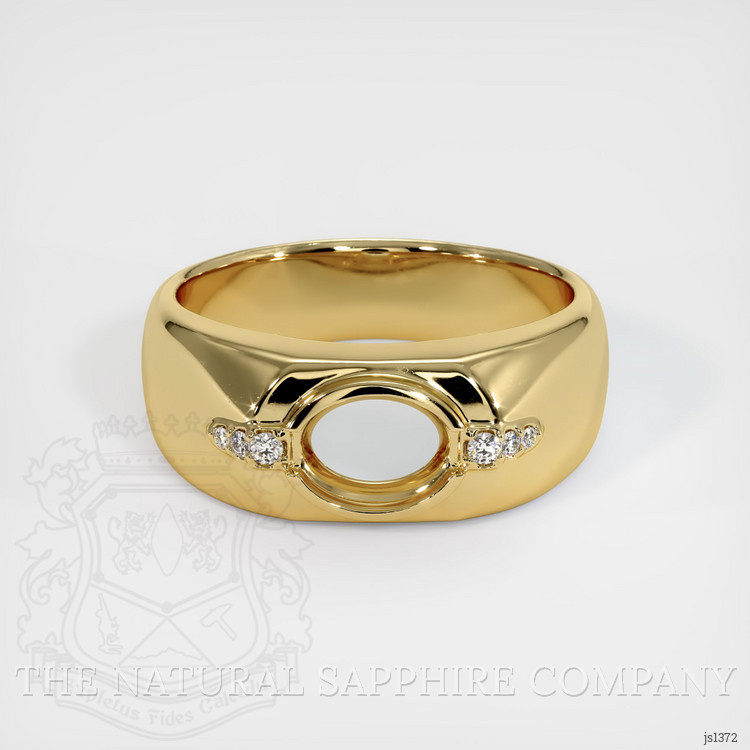 10K Yellow Gold Men's Ring Setting