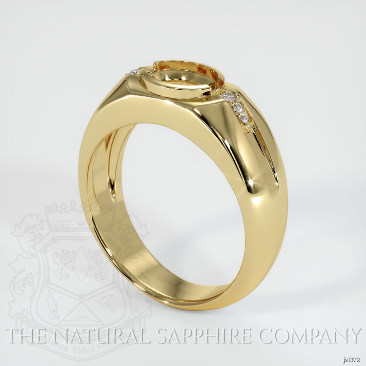 14K Yellow Gold Men's Ring Setting