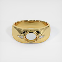 14K Yellow Gold Men's Ring Setting Image