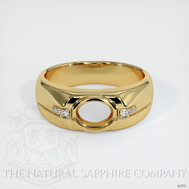 14K Yellow Gold Men's Ring Setting