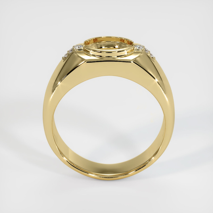 14K Yellow Gold Men's Ring Setting