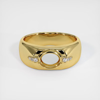 18K Yellow Gold Men's Ring Setting Image