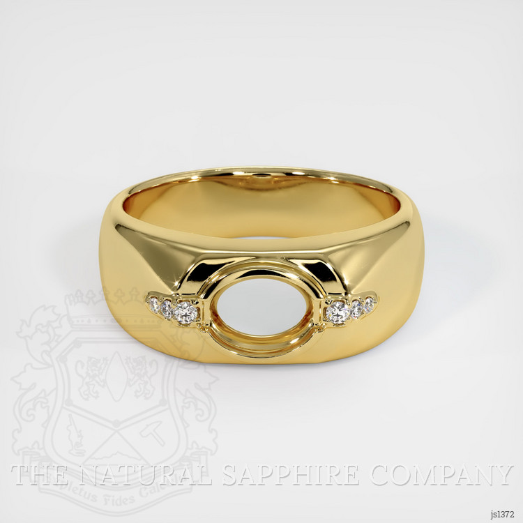 18K Yellow Gold Men's Ring Setting