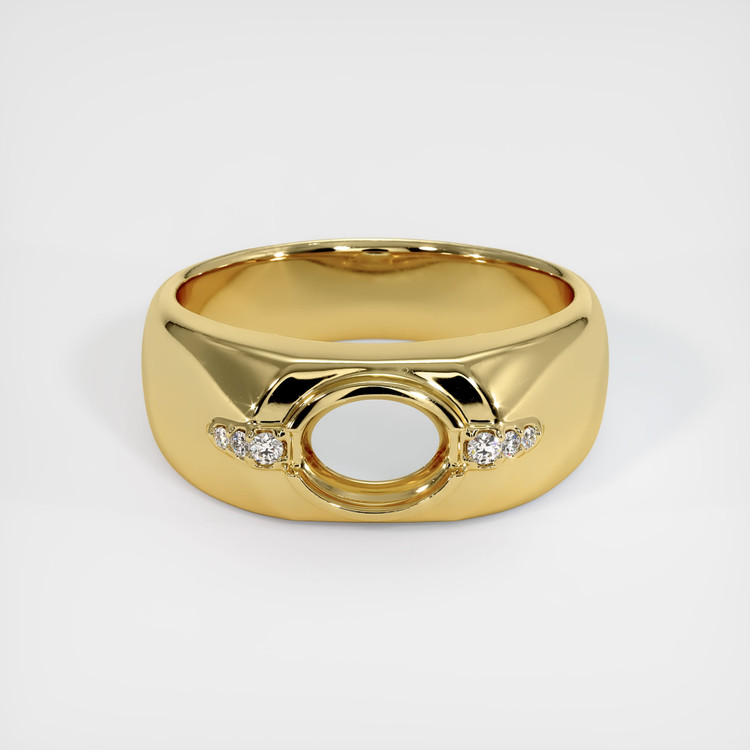 18K Yellow Gold Men's Ring Setting